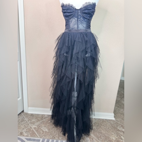 For Love and Lemon lace and tulle Bustier dress size S - Picture 13 of 16